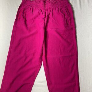A New Day Womens Hot Pink Elastic Waist Pants size Large
